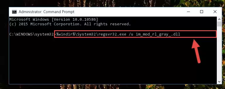 Creating a new registry for the Im_mod_rl_gray_.dll file