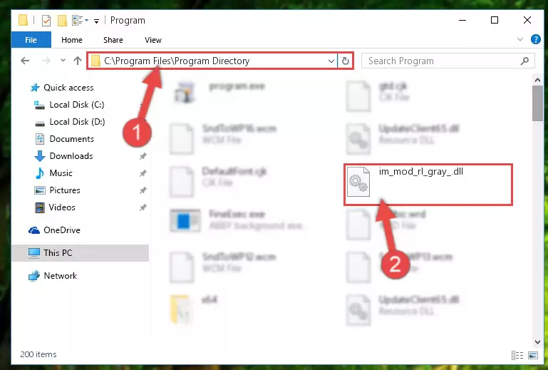 Choosing the Im_mod_rl_gray_.dll file