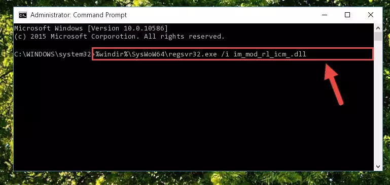 Uninstalling the Im_mod_rl_icm_.dll library's broken registry from the Registry Editor (for 64 Bit)