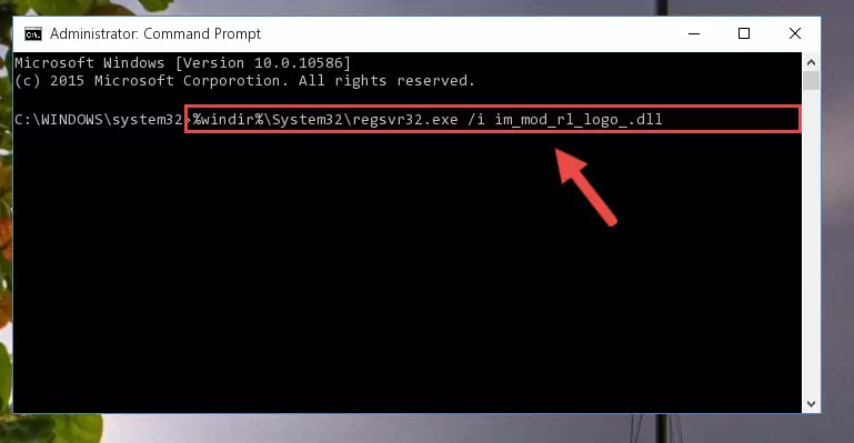 Cleaning the problematic registry of the Im_mod_rl_logo_.dll file from the Windows Registry Editor