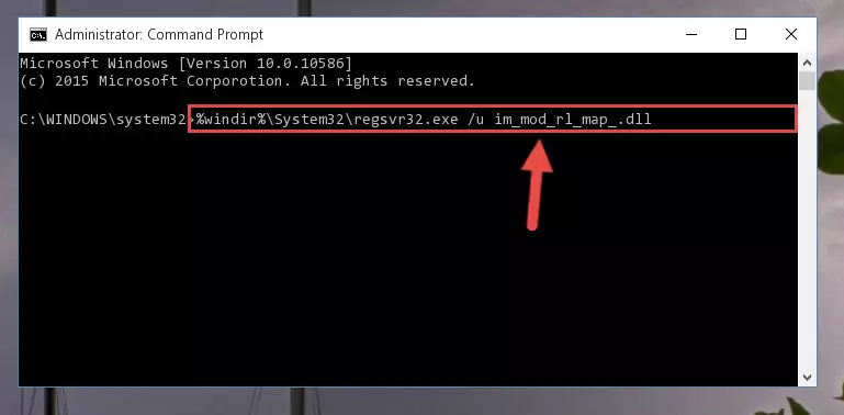Extracting the Im_mod_rl_map_.dll library from the .zip file