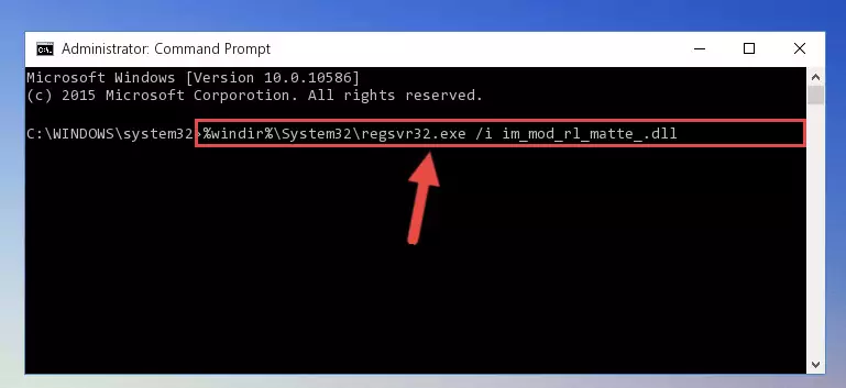 Creating a clean registry for the Im_mod_rl_matte_.dll file (for 64 Bit)