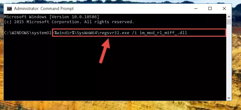 Deleting the Im_mod_rl_miff_.dll library's problematic registry in the Windows Registry Editor