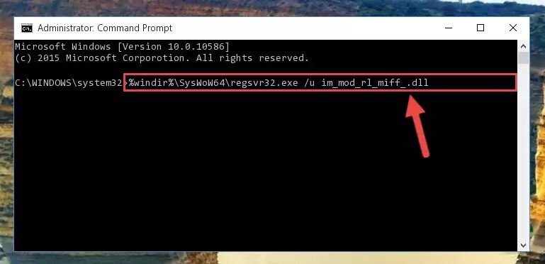 Creating a new registry for the Im_mod_rl_miff_.dll library in the Windows Registry Editor