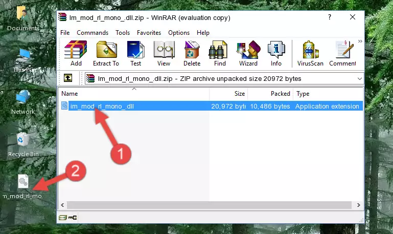 Copying the Im_mod_rl_mono_.dll library into the installation directory of the program.