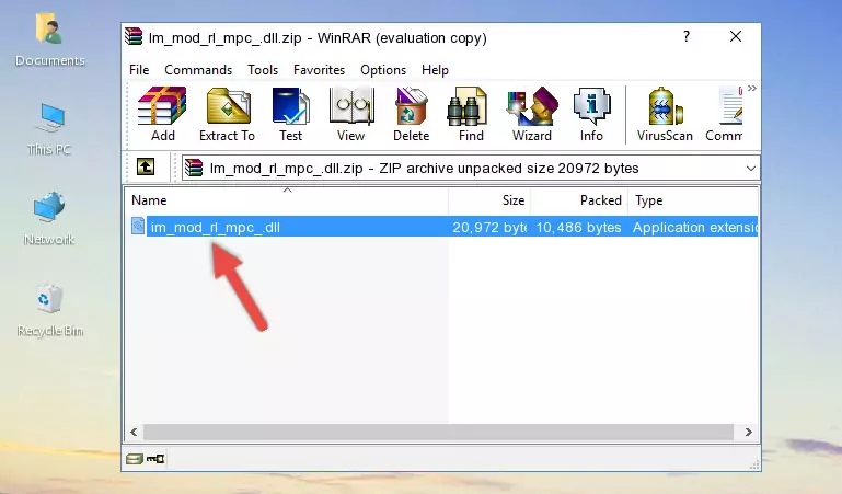 Pasting the Im_mod_rl_mpc_.dll library into the program's installation directory