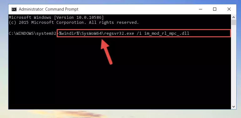 Uninstalling the Im_mod_rl_mpc_.dll library's broken registry from the Registry Editor (for 64 Bit)