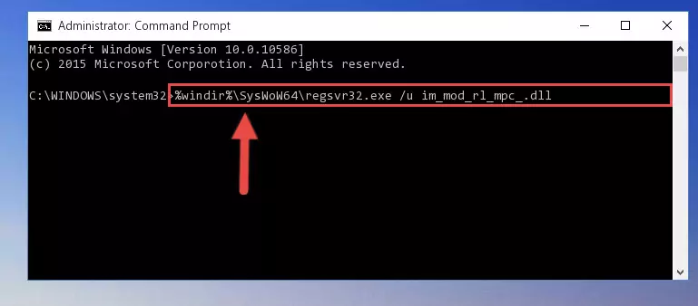 Creating a clean registry for the Im_mod_rl_mpc_.dll library (for 64 Bit)