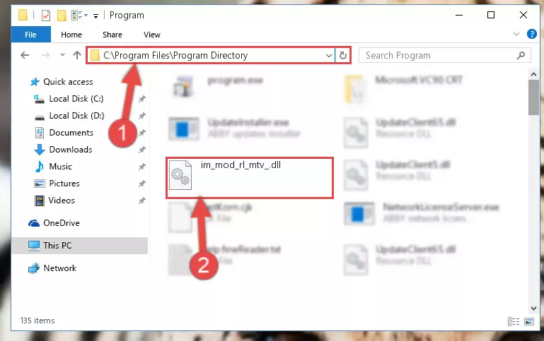 Uninstalling the broken registry of the Im_mod_rl_mtv_.dll library from the Windows Registry Editor (for 64 Bit)