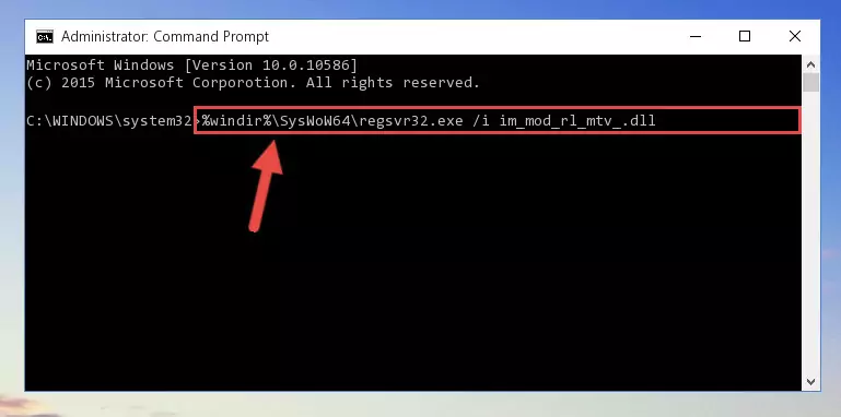 Cleaning the problematic registry of the Im_mod_rl_mtv_.dll library from the Windows Registry Editor