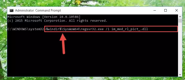 Cleaning the problematic registry of the Im_mod_rl_pict_.dll file from the Windows Registry Editor