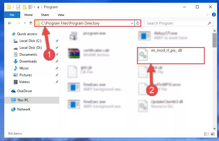 Choosing the Im_mod_rl_pix_.dll file
