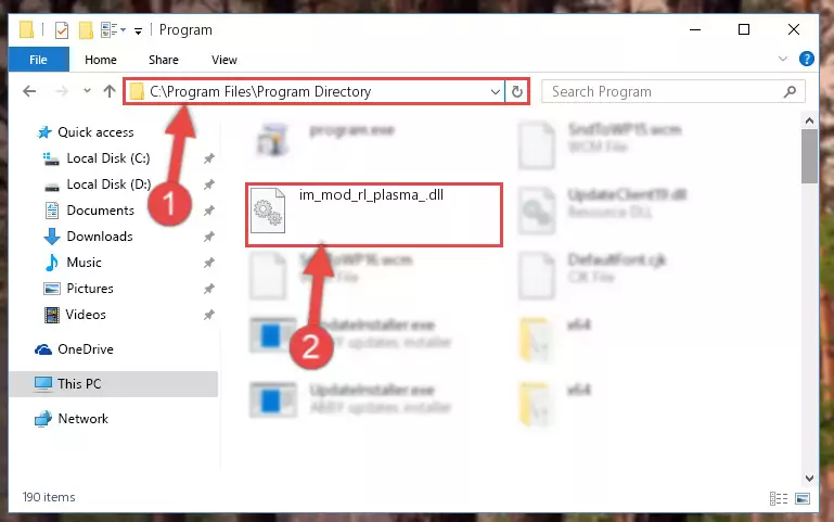 Uninstalling the Im_mod_rl_plasma_.dll file's problematic registry from Regedit (for 64 Bit)