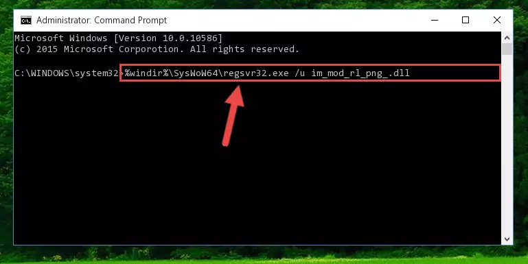 Creating a clean registry for the Im_mod_rl_png_.dll library (for 64 Bit)