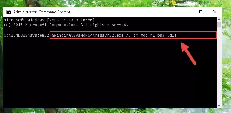 Creating a new registry for the Im_mod_rl_ps3_.dll library in the Windows Registry Editor