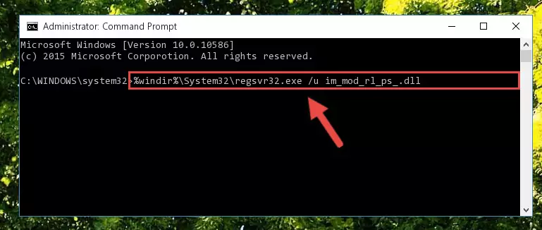 Extracting the Im_mod_rl_ps_.dll file from the .zip file