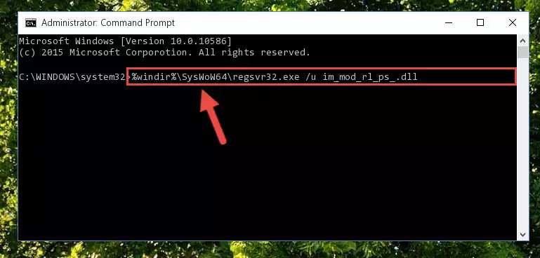 Making a clean registry for the Im_mod_rl_ps_.dll file in Regedit (Windows Registry Editor)