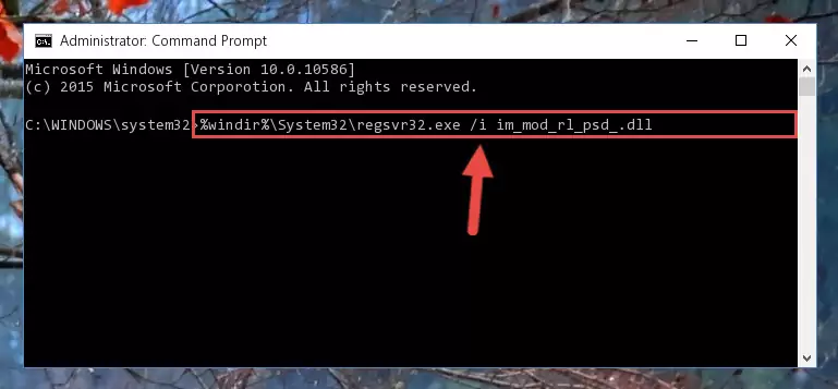 Creating a clean registry for the Im_mod_rl_psd_.dll file (for 64 Bit)