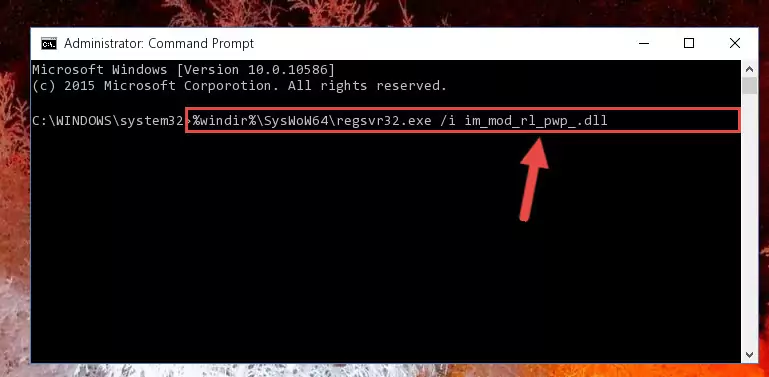 Deleting the Im_mod_rl_pwp_.dll file's problematic registry in the Windows Registry Editor