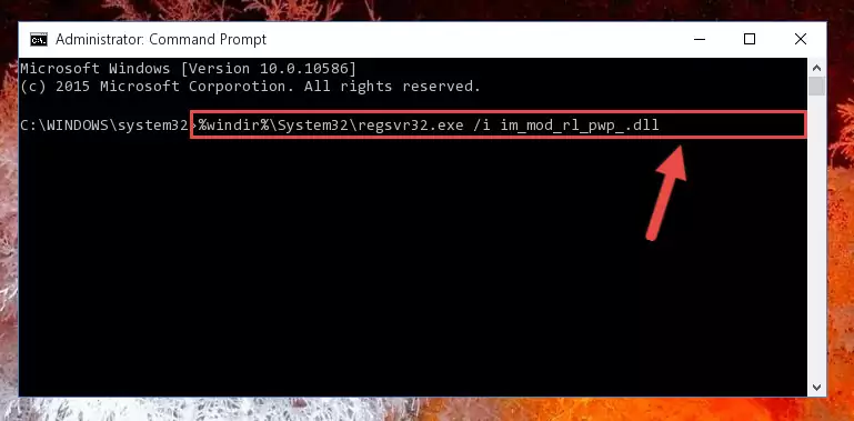 Creating a clean registry for the Im_mod_rl_pwp_.dll file (for 64 Bit)