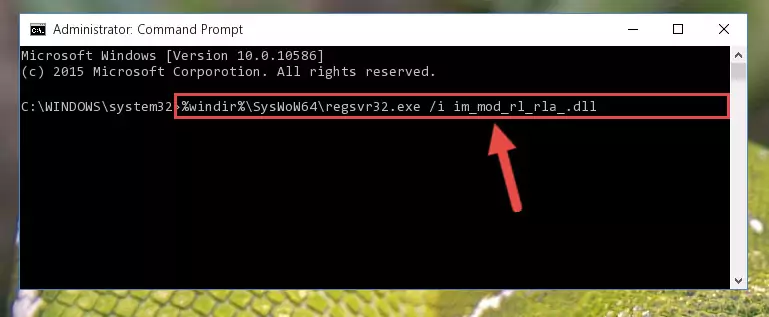 Uninstalling the Im_mod_rl_rla_.dll file's broken registry from the Registry Editor (for 64 Bit)