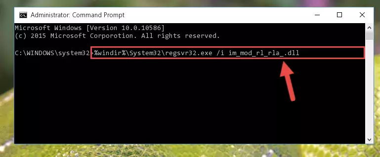 Deleting the Im_mod_rl_rla_.dll file's problematic registry in the Windows Registry Editor