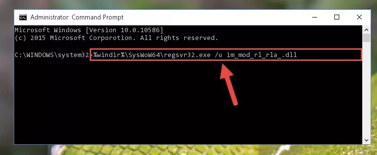 Creating a clean registry for the Im_mod_rl_rla_.dll file (for 64 Bit)