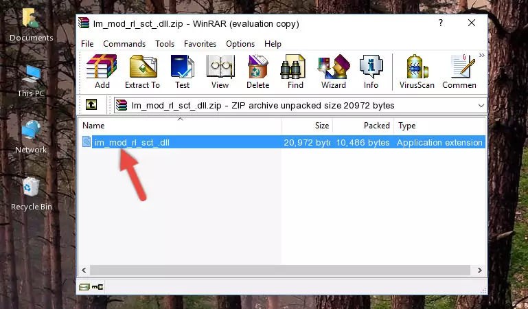 Copying the Im_mod_rl_sct_.dll library into the installation directory of the program.