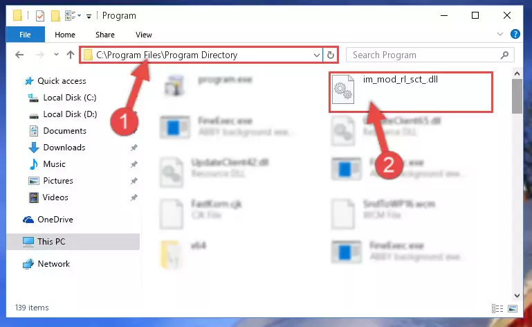 Choosing the Im_mod_rl_sct_.dll library