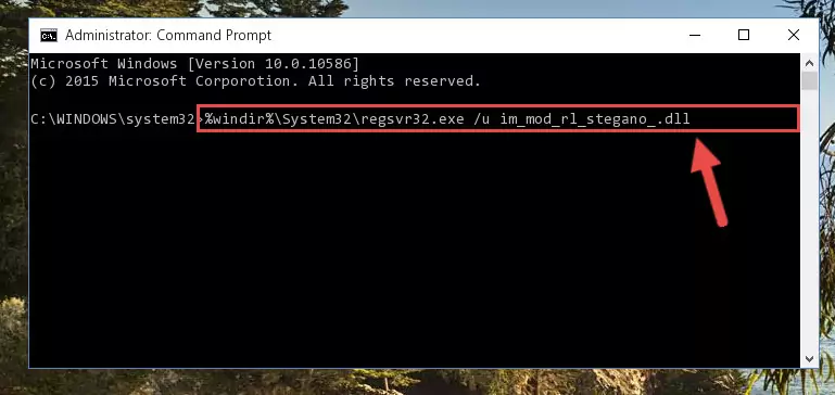 Creating a new registry for the Im_mod_rl_stegano_.dll library