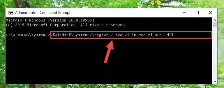Creating a clean registry for the Im_mod_rl_sun_.dll file (for 64 Bit)