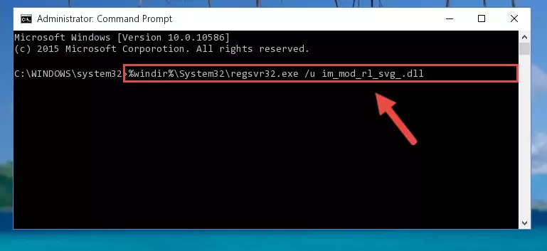 Extracting the Im_mod_rl_svg_.dll library from the .zip file
