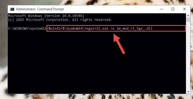 Creating a new registry for the Im_mod_rl_tga_.dll file
