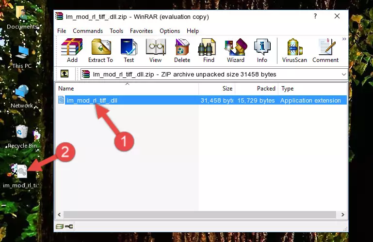Copying the Im_mod_rl_tiff_.dll library into the program's installation directory
