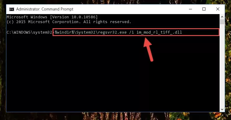 Reregistering the Im_mod_rl_tiff_.dll library in the system (for 64 Bit)