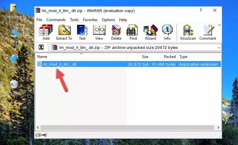 Copying the Im_mod_rl_tim_.dll file into the file folder of the software.