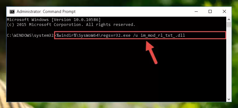 Creating a clean registry for the Im_mod_rl_txt_.dll library (for 64 Bit)