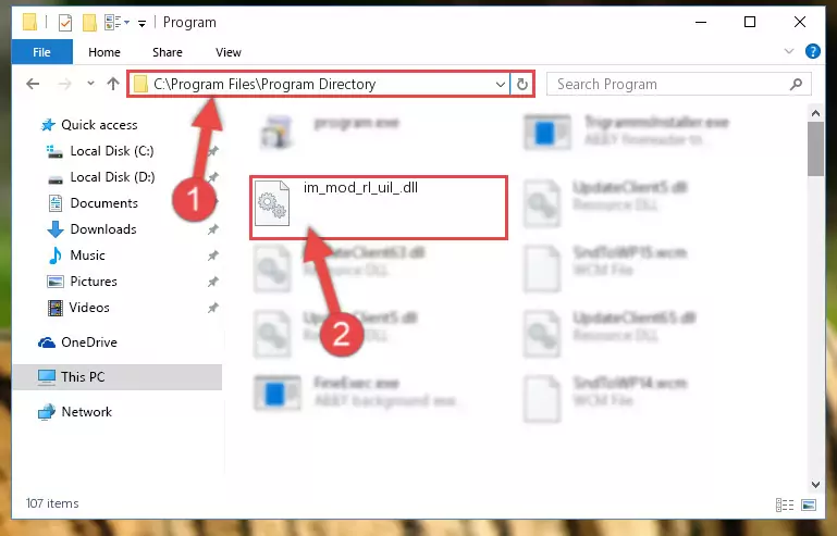 Uninstalling the Im_mod_rl_uil_.dll library's problematic registry from Regedit (for 64 Bit)