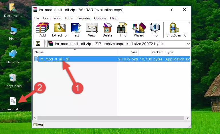 Copying the Im_mod_rl_uil_.dll library into the program's installation directory