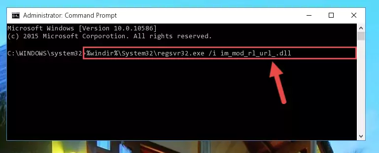 Creating a clean registry for the Im_mod_rl_url_.dll library (for 64 Bit)