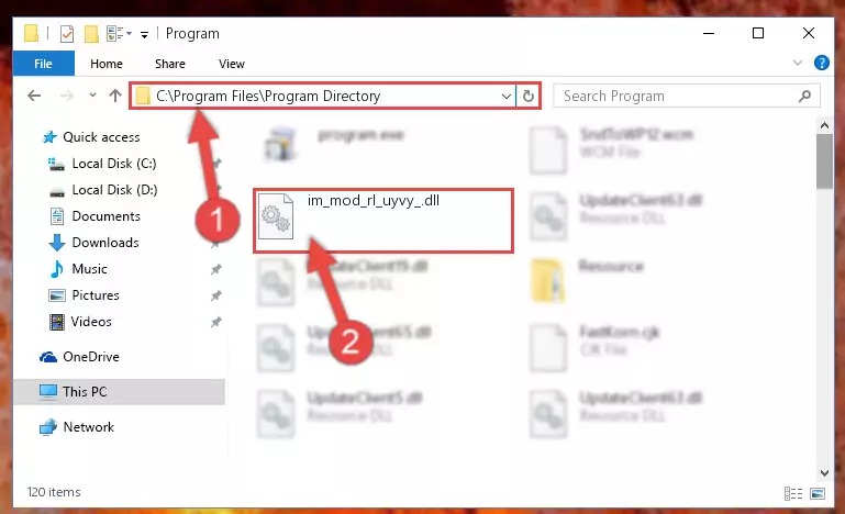 Uninstalling the Im_mod_rl_uyvy_.dll file's problematic registry from Regedit (for 64 Bit)