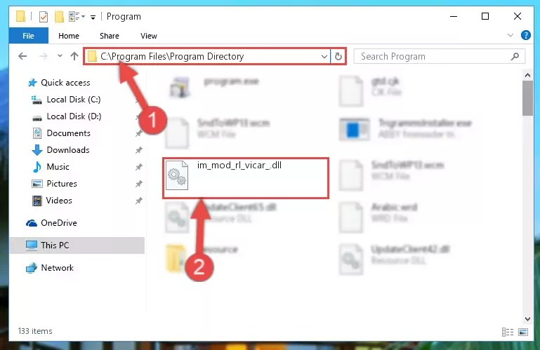 Uninstalling the Im_mod_rl_vicar_.dll file's problematic registry from Regedit (for 64 Bit)