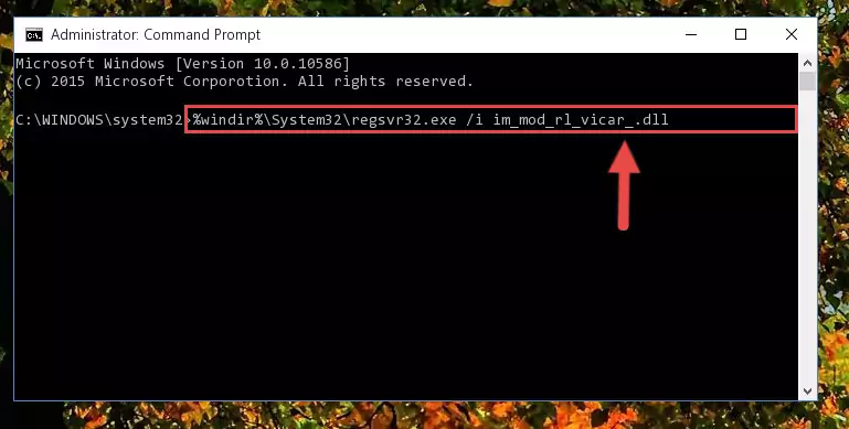 Creating a clean registry for the Im_mod_rl_vicar_.dll file (for 64 Bit)