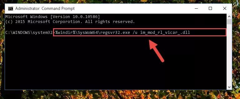 Making a clean registry for the Im_mod_rl_vicar_.dll file in Regedit (Windows Registry Editor)
