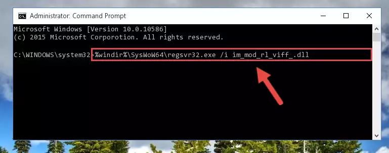 Uninstalling the broken registry of the Im_mod_rl_viff_.dll file from the Windows Registry Editor (for 64 Bit)