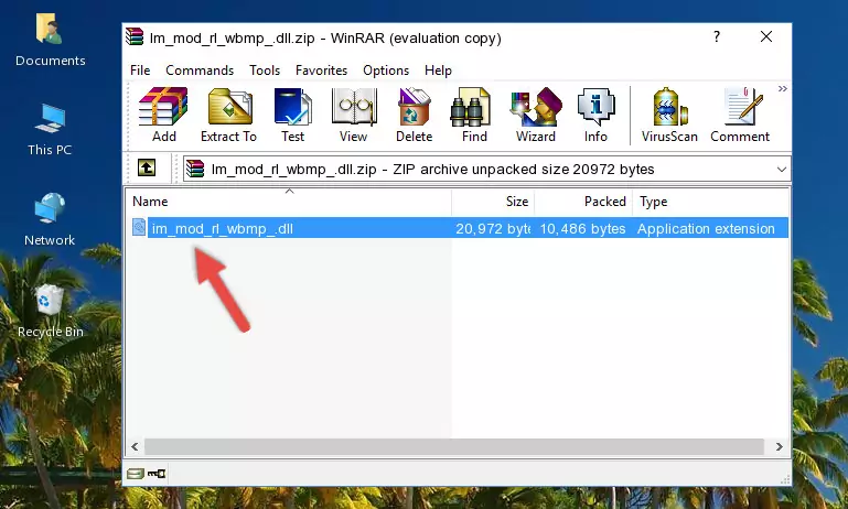 Copying the Im_mod_rl_wbmp_.dll library into the program's installation directory