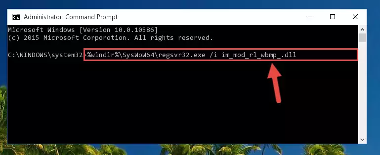 Uninstalling the broken registry of the Im_mod_rl_wbmp_.dll library from the Windows Registry Editor (for 64 Bit)