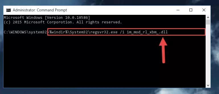Cleaning the problematic registry of the Im_mod_rl_xbm_.dll library from the Windows Registry Editor