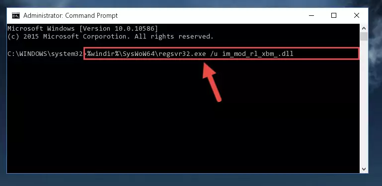 Creating a clean registry for the Im_mod_rl_xbm_.dll library (for 64 Bit)