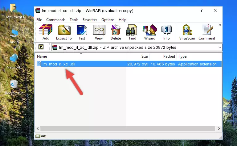 Copying the Im_mod_rl_xc_.dll library into the program's installation directory